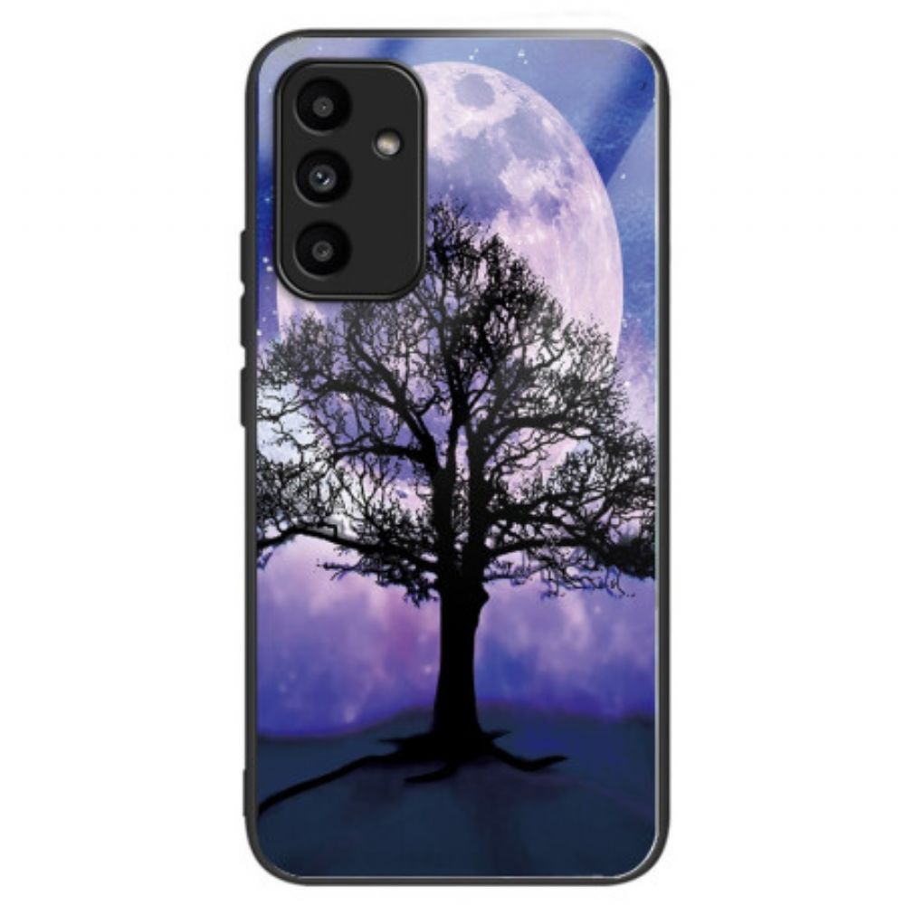 Hülle Samsung Galaxy A15 5g Gehärtetes Glas Baum Und Mond