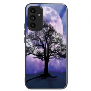 Hülle Samsung Galaxy A15 5g Gehärtetes Glas Baum Und Mond