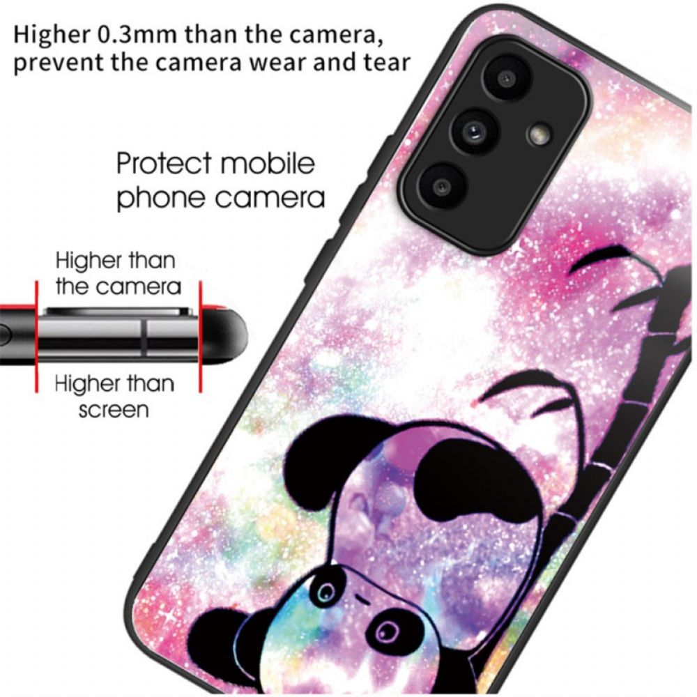 Hülle Samsung Galaxy A15 5g Handyhülle Niedliches Panda-hartglas