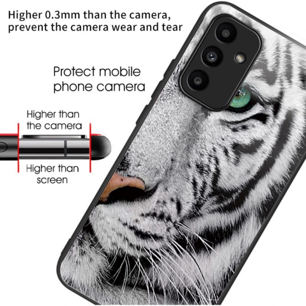 Hülle Samsung Galaxy A15 5g Tigerkopf-hartglas