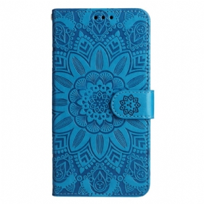 Lederhüllen Samsung Galaxy A15 5g Handyhülle Mandala-druck Mit Schlüsselband