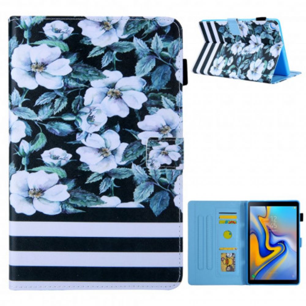 Flip Case Für Samsung Galaxy Tab A7 (2024 Designblumen