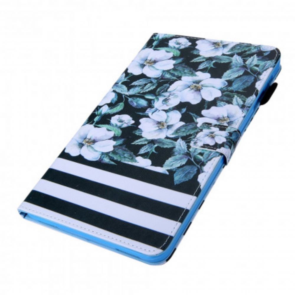 Flip Case Für Samsung Galaxy Tab A7 (2024 Designblumen