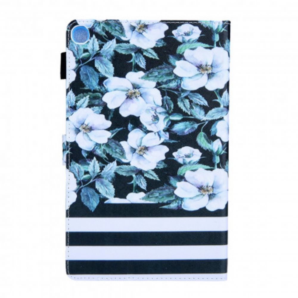 Flip Case Für Samsung Galaxy Tab A7 (2024 Designblumen