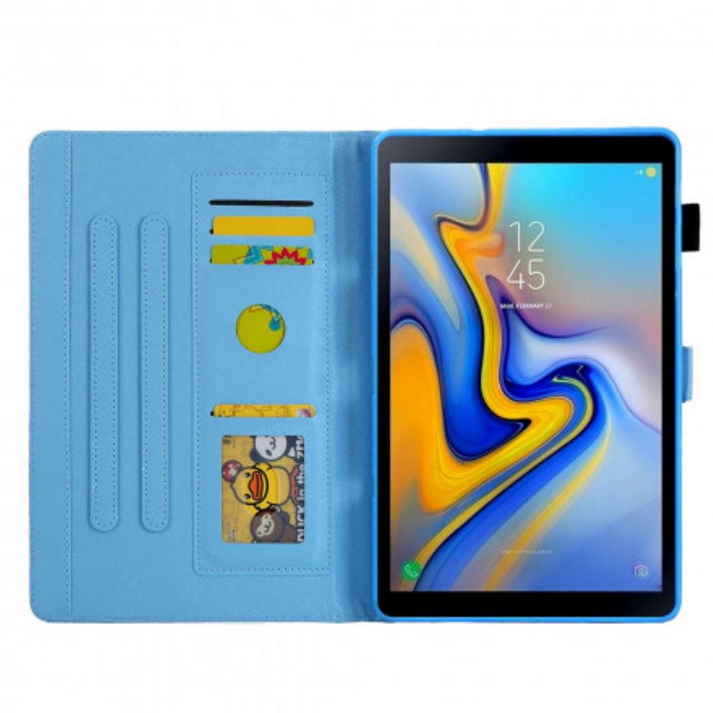 Flip Case Für Samsung Galaxy Tab A7 (2024 Designblumen