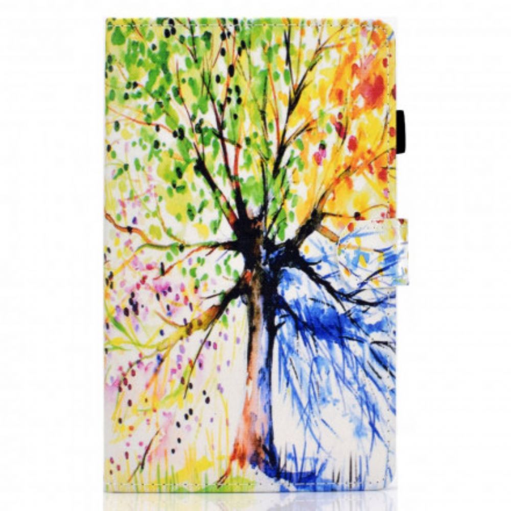 Flip Case Für Samsung Galaxy Tab A7 Aquarellbaum