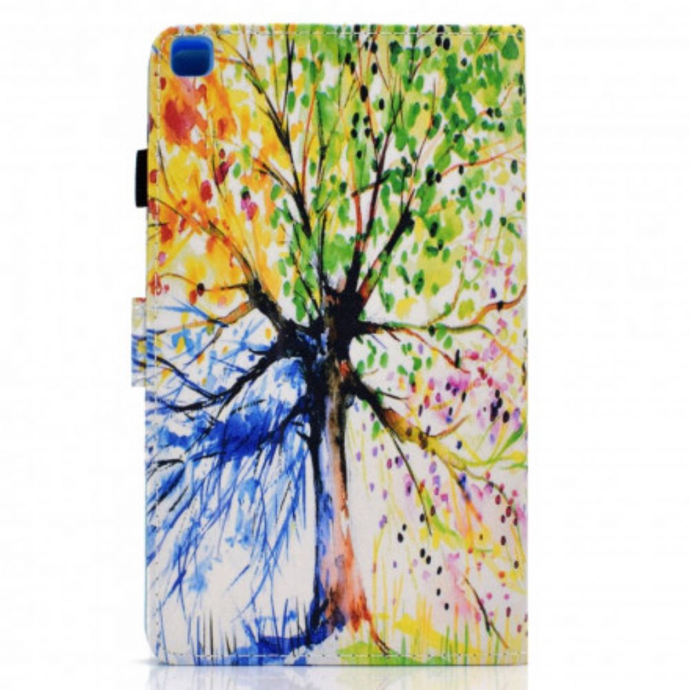 Flip Case Für Samsung Galaxy Tab A7 Aquarellbaum