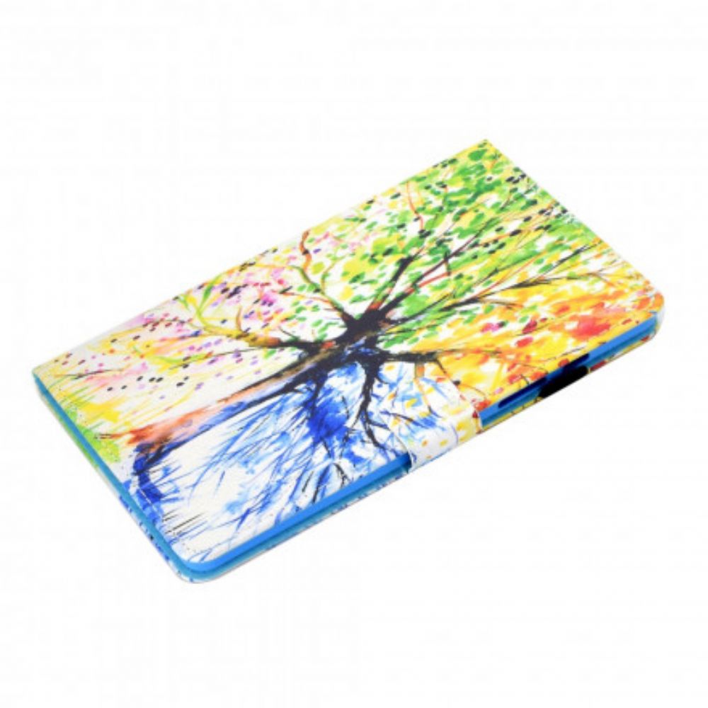 Flip Case Für Samsung Galaxy Tab A7 Aquarellbaum