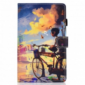 Flip Case Für Samsung Galaxy Tab A7 Fahrrad Art.-nr