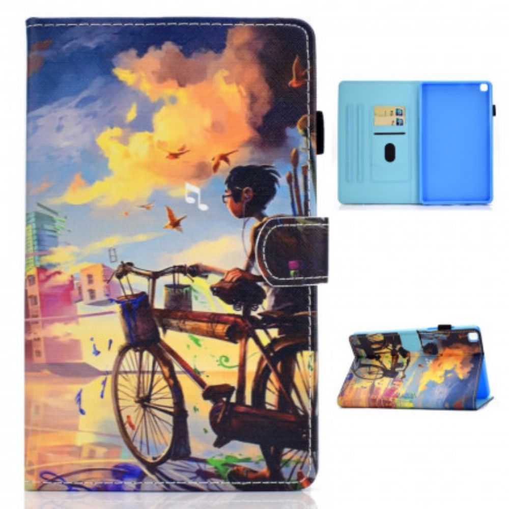 Flip Case Für Samsung Galaxy Tab A7 Fahrrad Art.-nr