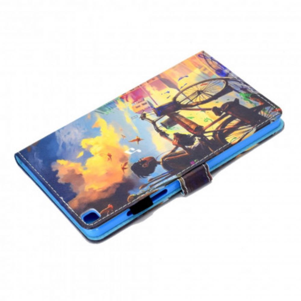 Flip Case Für Samsung Galaxy Tab A7 Fahrrad Art.-nr