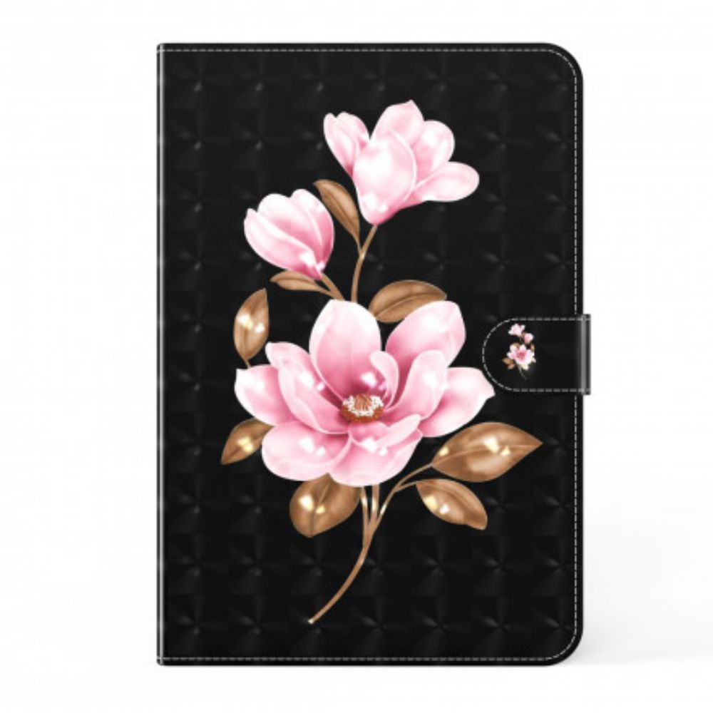 Flip Case Für Samsung Galaxy Tab A7 Hellrosa Blüten