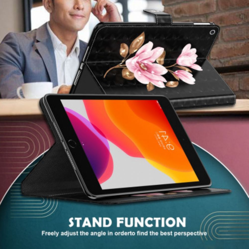 Flip Case Für Samsung Galaxy Tab A7 Hellrosa Blüten