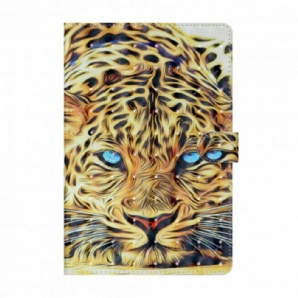 Flip Case Für Samsung Galaxy Tab A7 Leopard