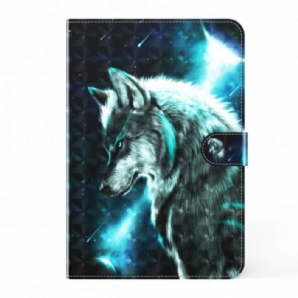 Flip Case Für Samsung Galaxy Tab A7 Lichtpunkt Wilder Wolf