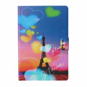 Flip Case Für Samsung Galaxy Tab A7 Paris Ich Liebe Dich