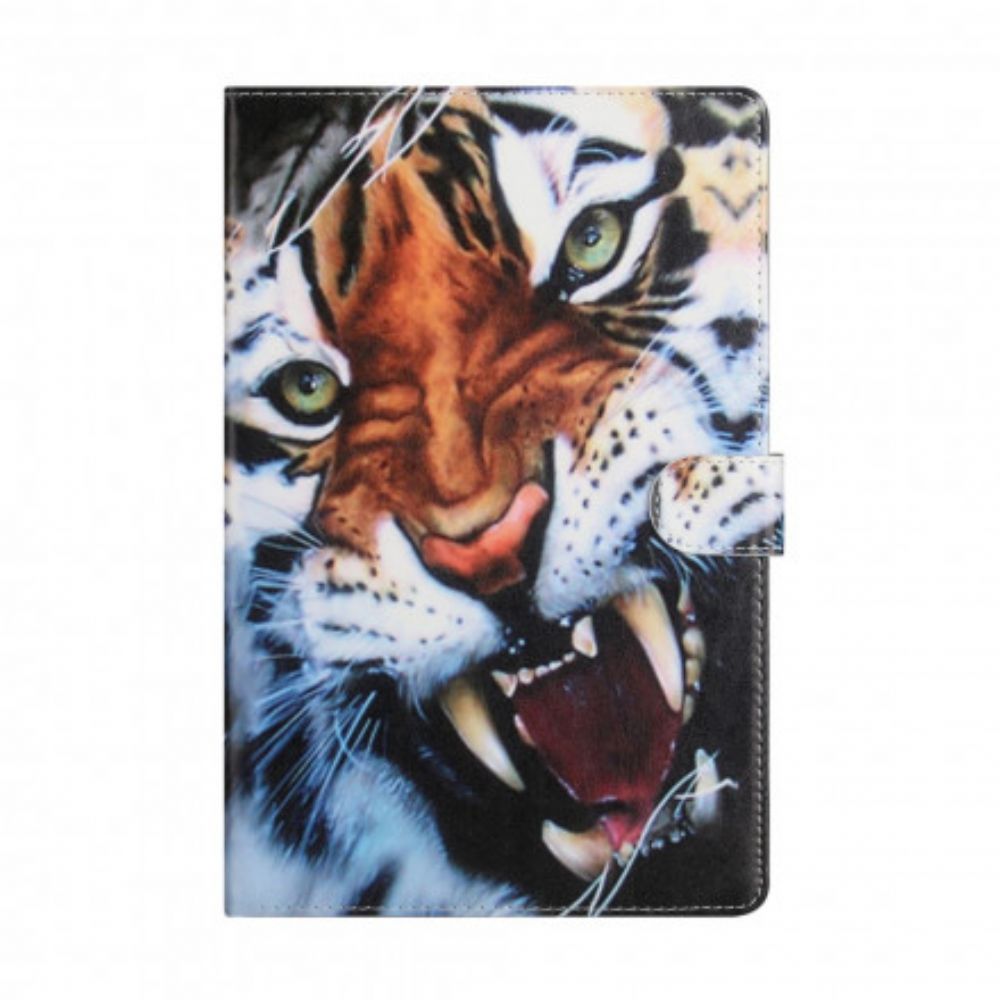 Flip Case Für Samsung Galaxy Tab A7 Schöner Tiger