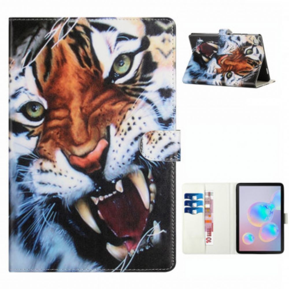 Flip Case Für Samsung Galaxy Tab A7 Schöner Tiger