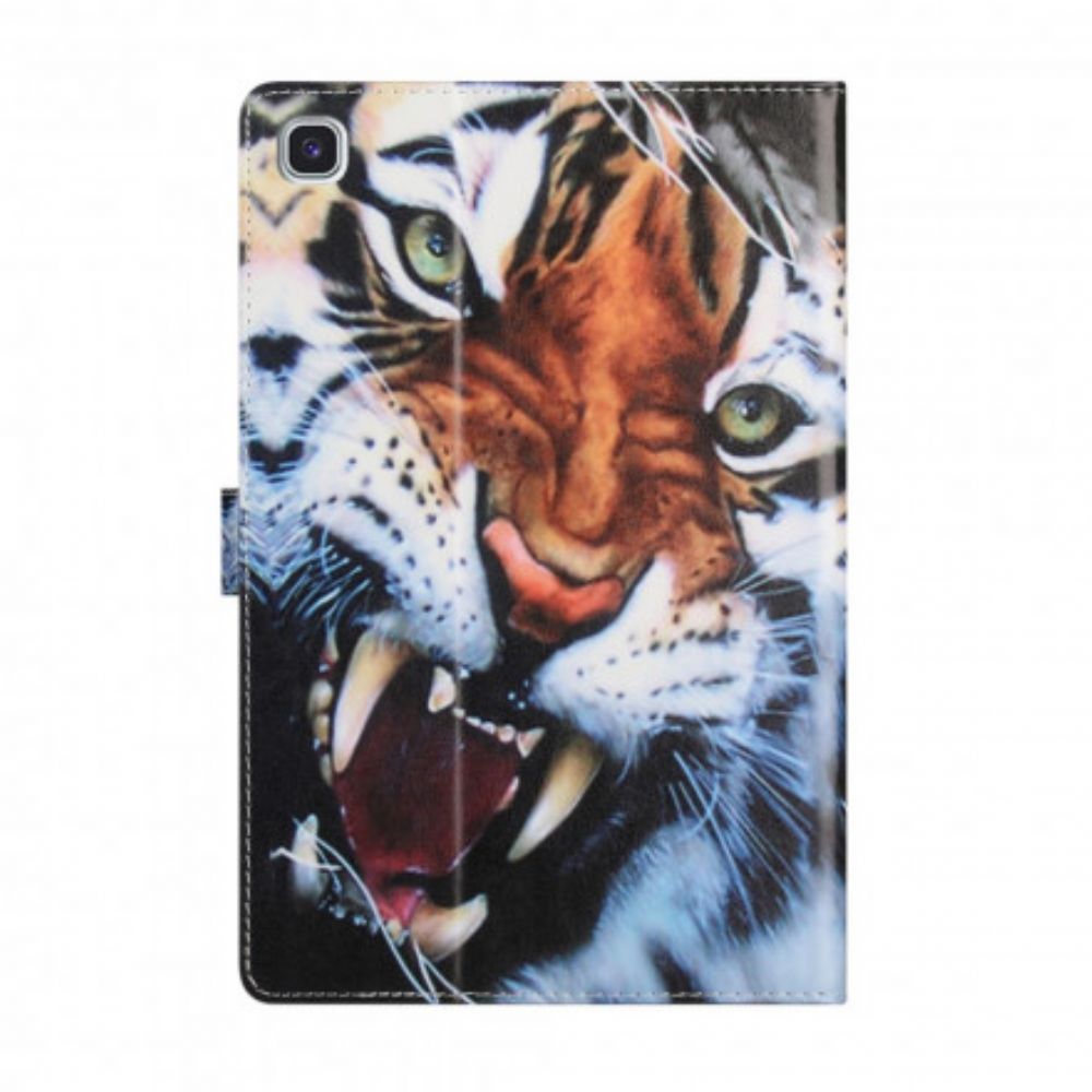 Flip Case Für Samsung Galaxy Tab A7 Schöner Tiger