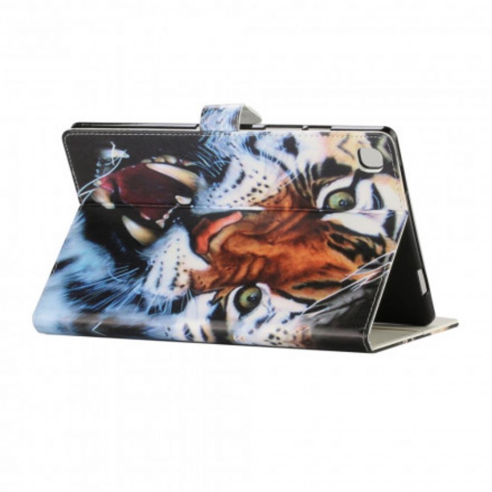 Flip Case Für Samsung Galaxy Tab A7 Schöner Tiger