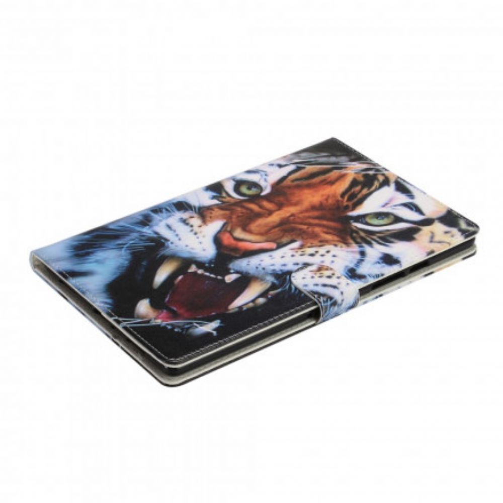 Flip Case Für Samsung Galaxy Tab A7 Schöner Tiger