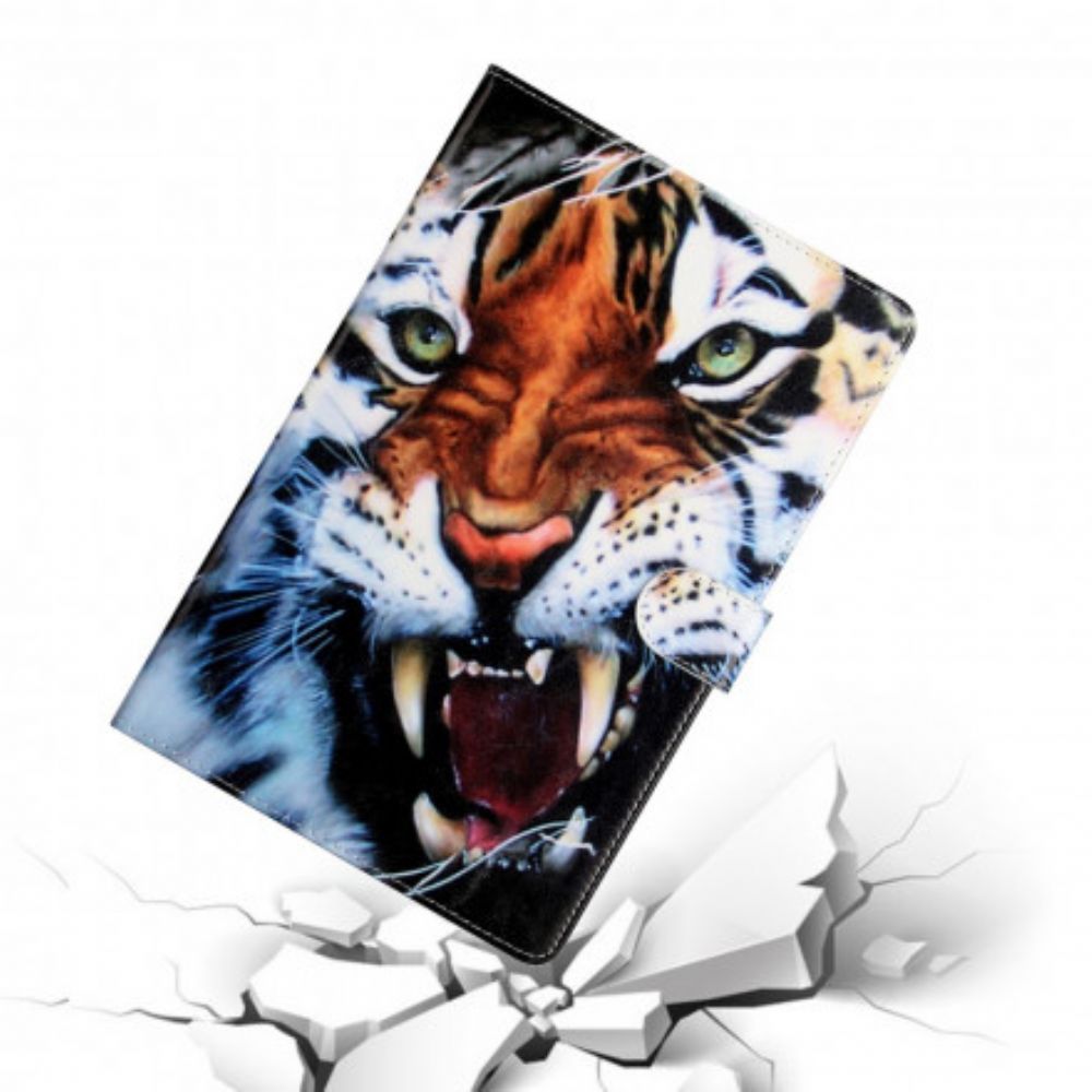 Flip Case Für Samsung Galaxy Tab A7 Schöner Tiger