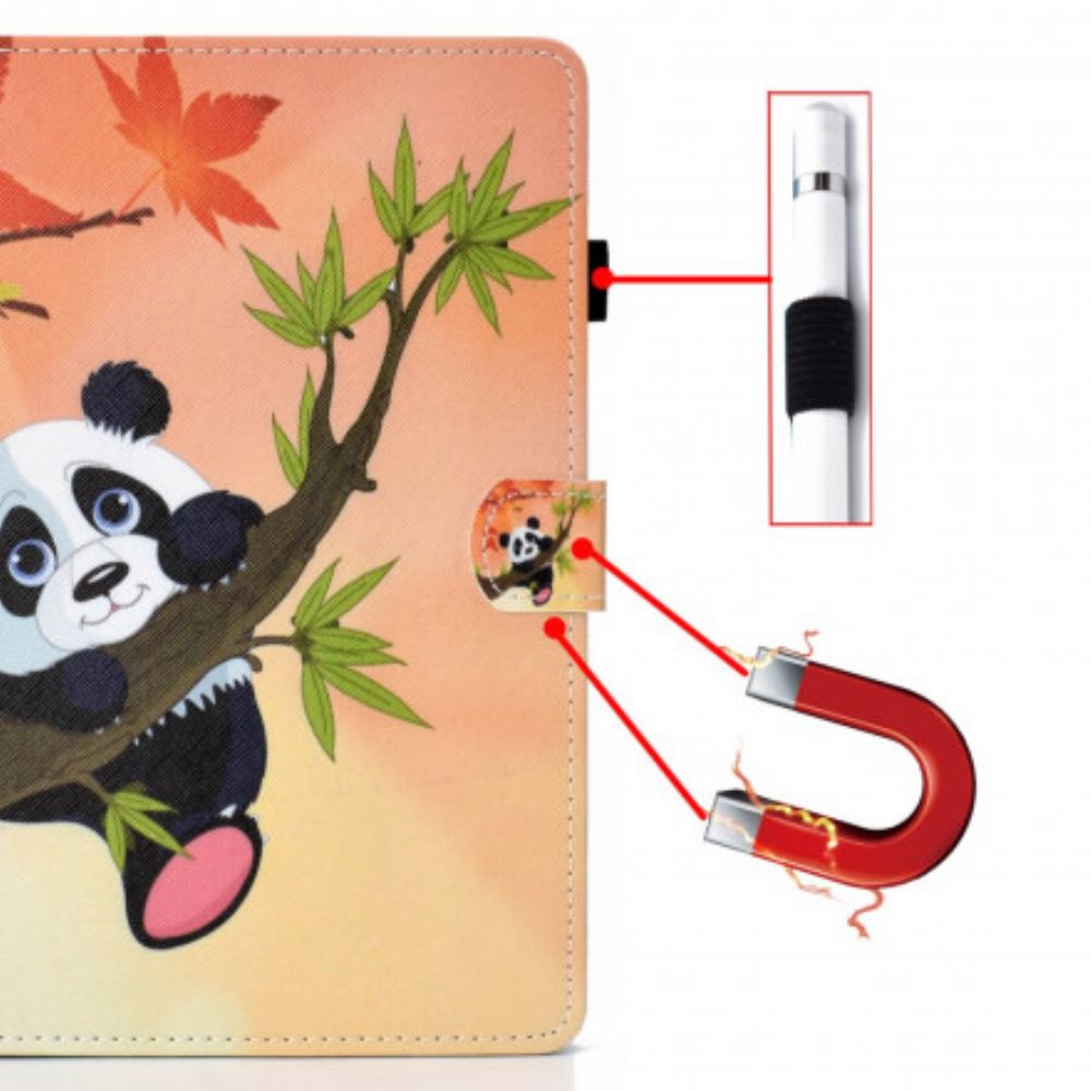 Flip Case Für Samsung Galaxy Tab A7 Süßer Panda