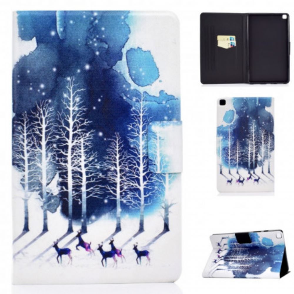 Flip Case Für Samsung Galaxy Tab A7 Winter