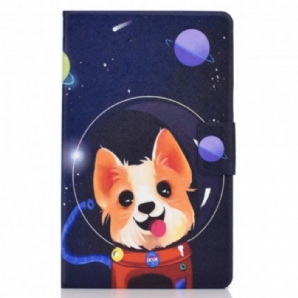 Lederhüllen Für Samsung Galaxy Tab A7 Weltraumhund