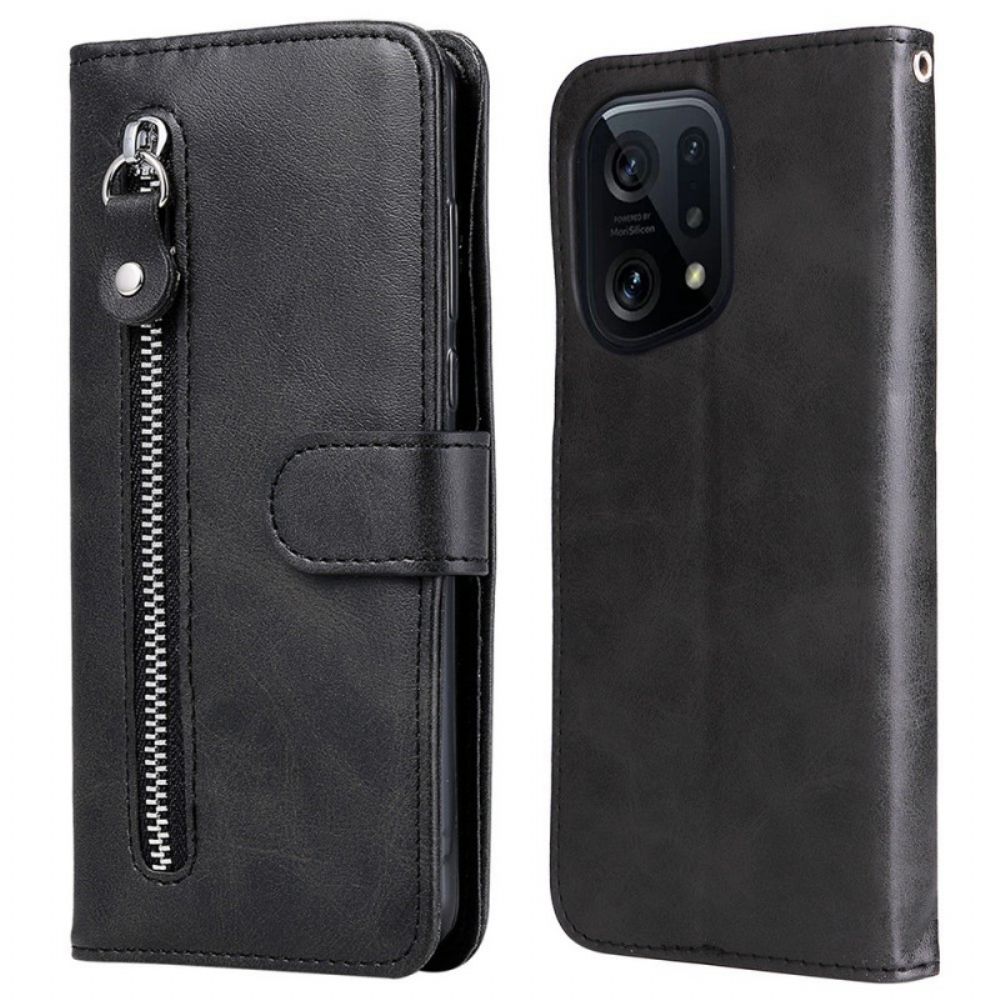 Flip Case Für Oppo Find X5 Geldbeutel