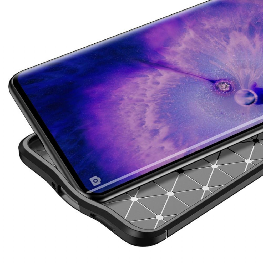 Hülle Für Oppo Find X5 Doppellinie Litschi-leder-effekt