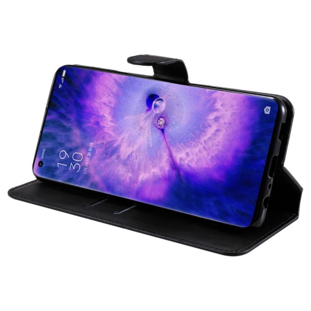 Lederhüllen Für Oppo Find X5 Leder-stil