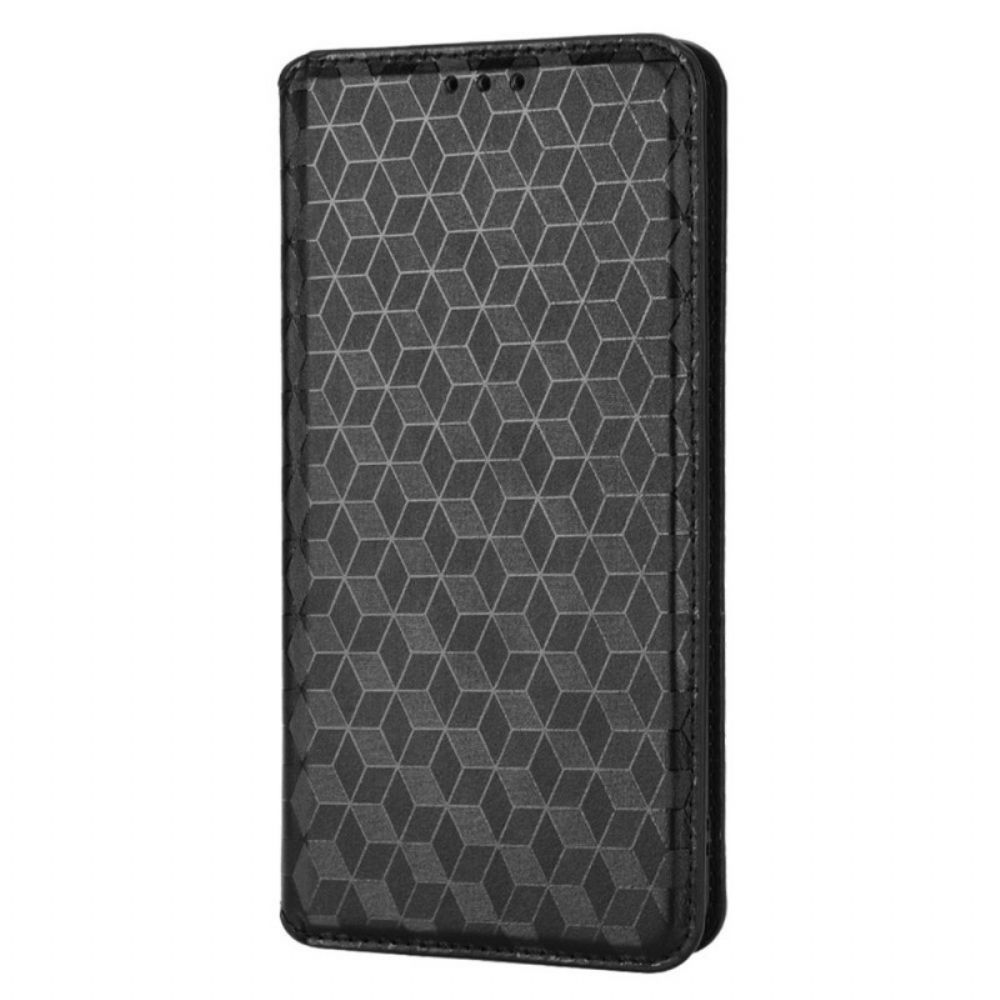 Schutzhülle Für Oppo Find X5 Flip Case Diamant-leder-effekt