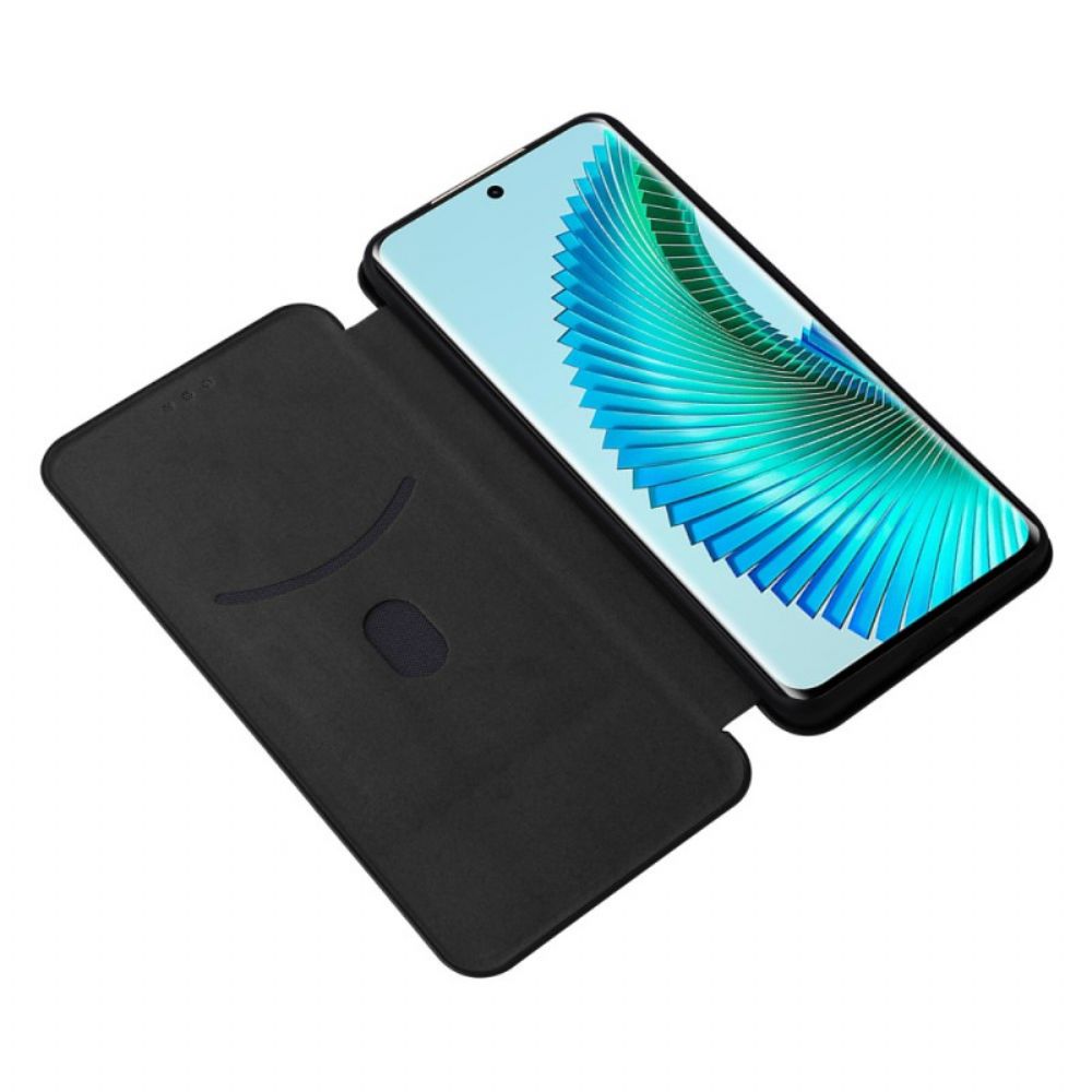 Flip Case Für Honor X9b / Magic 6 Lite Kohlefaser