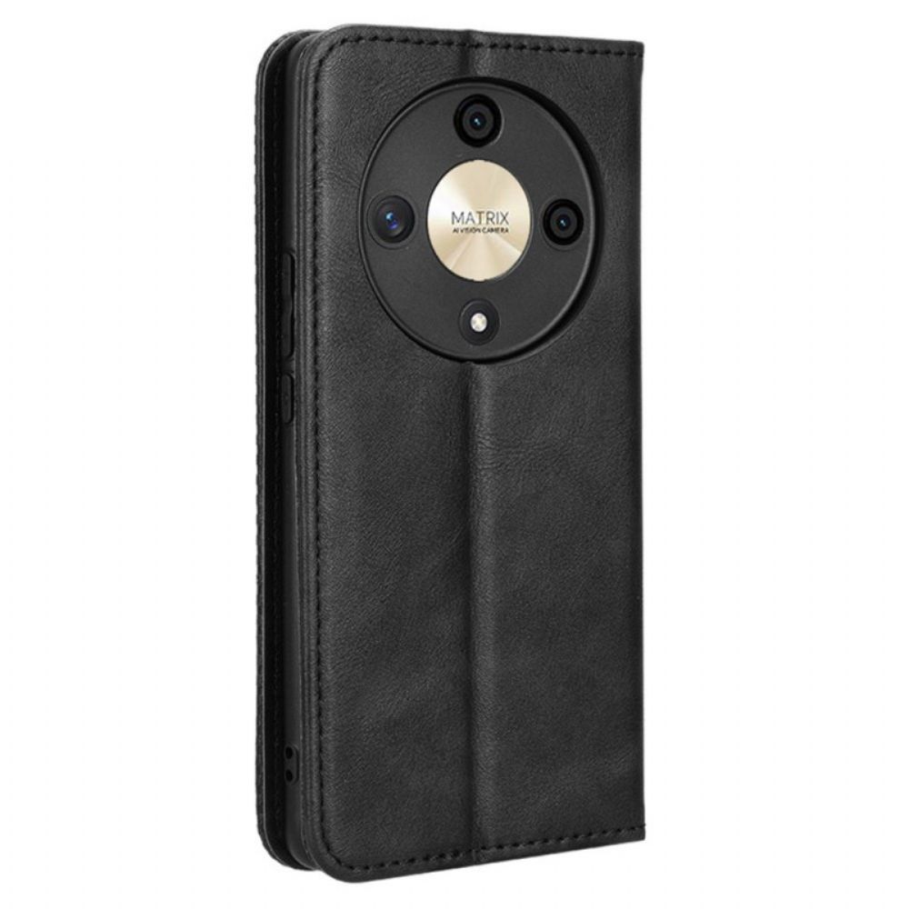 Flip Case Für Honor X9b / Magic 6 Lite Vintage-kunstleder