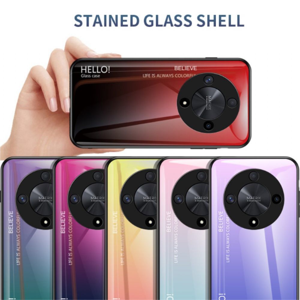 Hülle Für Honor X9b / Magic 6 Lite Hallo Gehärtetes Glas