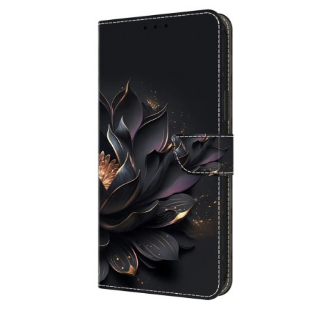 Lederhüllen Für Honor X9b / Magic 6 Lite Lila Lotus