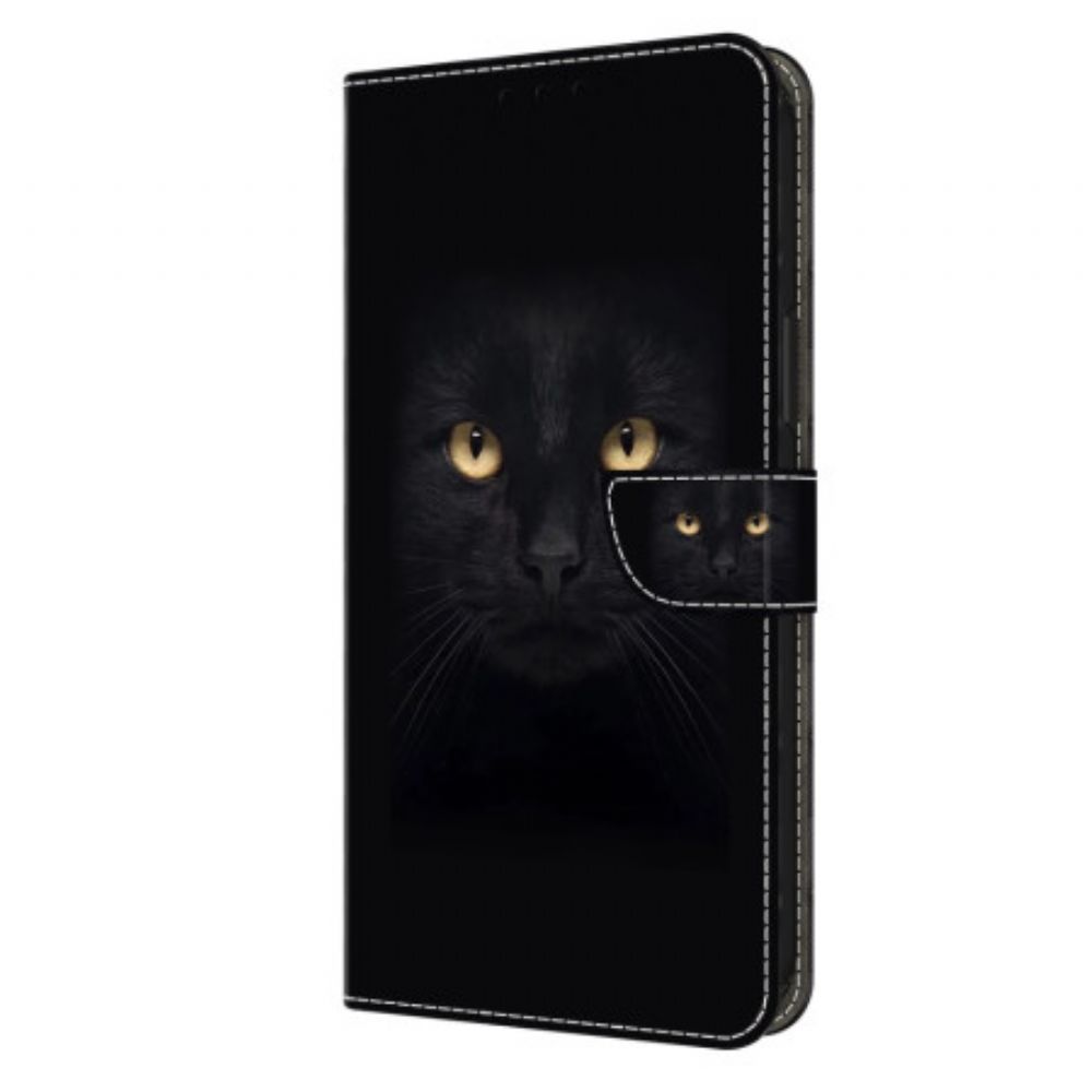 Lederhüllen Für Honor X9b / Magic 6 Lite Schwarze Katze