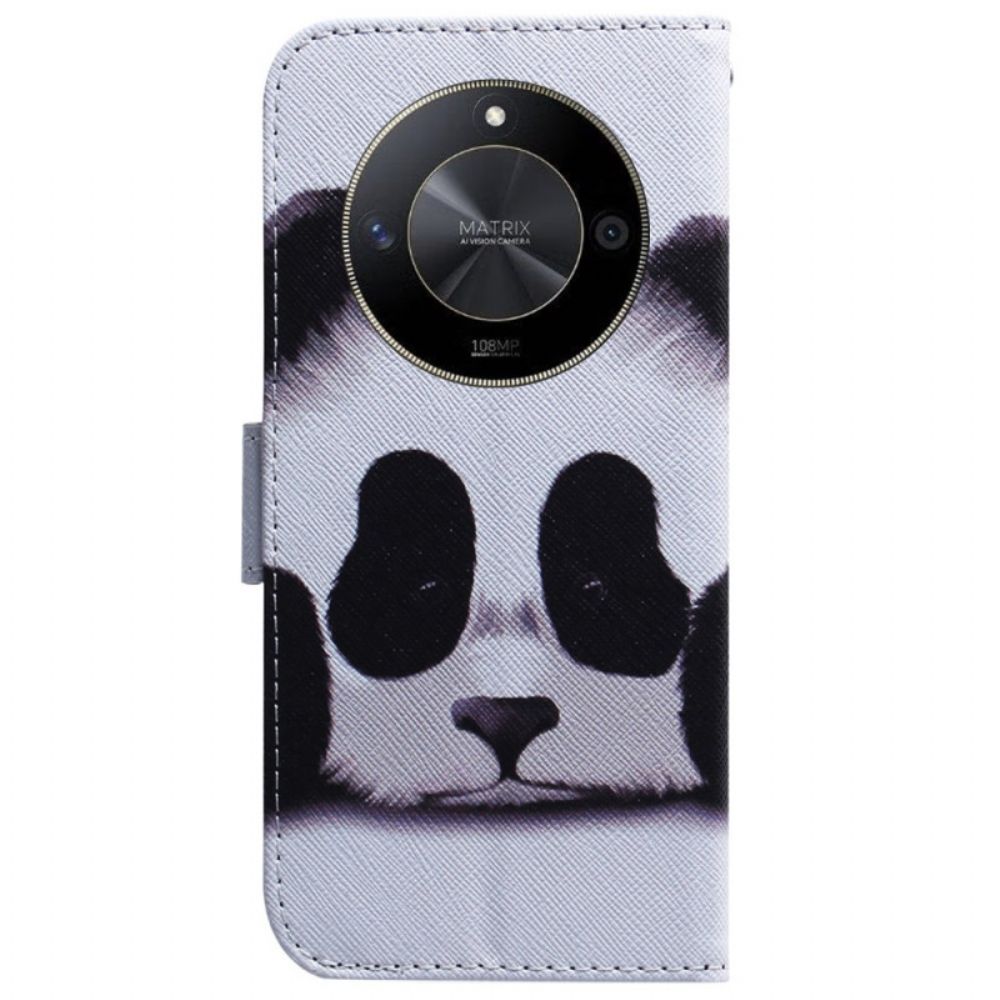 Lederhüllen Honor X9b / Magic 6 Lite Handyhülle Panda