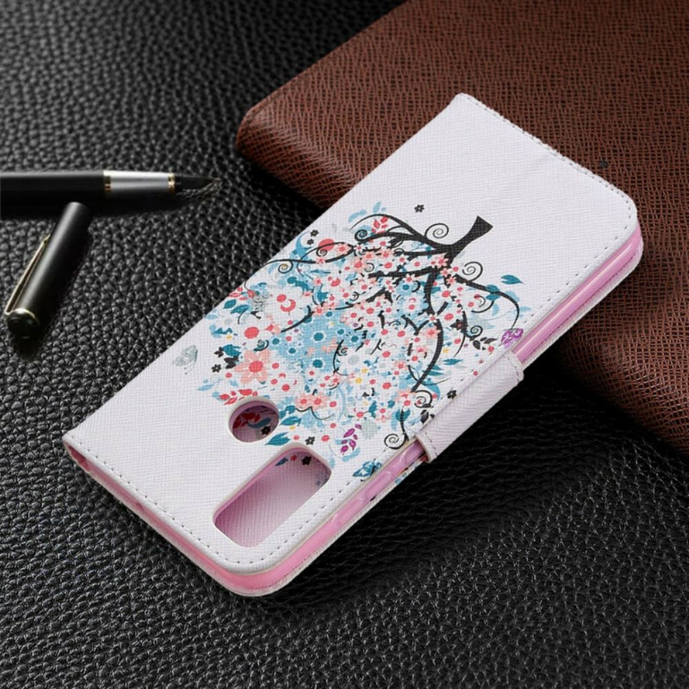 Flip Case Für Huawei P Smart 2024 Blumiger Baum