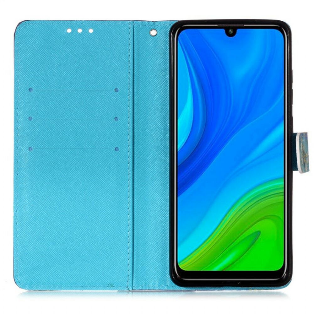 Flip Case Für Huawei P Smart 2024 Mit Kordel Fräulein Riemcheneule