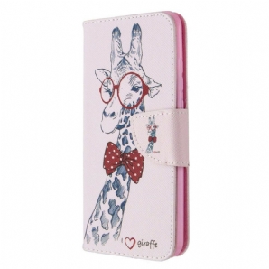 Flip Case Für Huawei P Smart 2024 Nerdige Giraffe