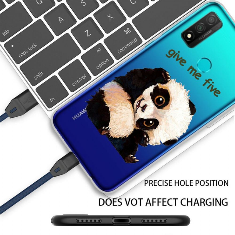 Hülle Für Huawei P Smart 2024 Transparenter Panda Gib Mir Fünf