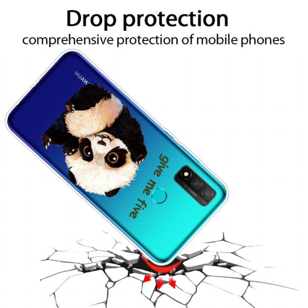 Hülle Für Huawei P Smart 2024 Transparenter Panda Gib Mir Fünf