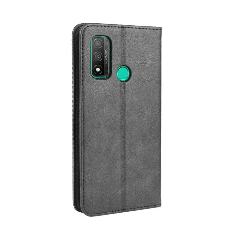 Schutzhülle Für Huawei P Smart 2024 Flip Case Stilisierter Vintage-ledereffekt