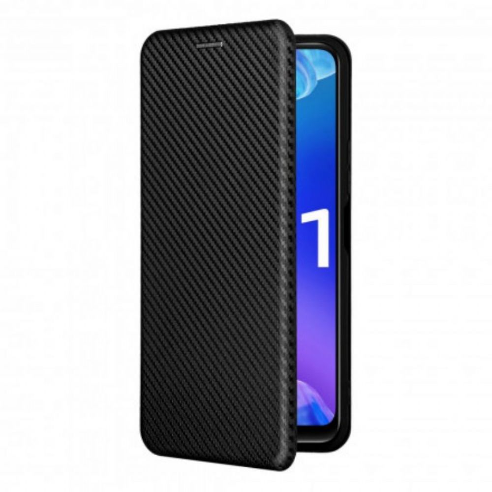 Schutzhülle Für Vivo Y33s Flip Case Farbiges Carbon-silikon