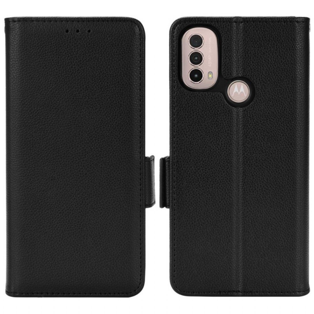 Flip Case Für Moto E40 / E30 / E20 Flip Case Doppelte Neue Farbklappe