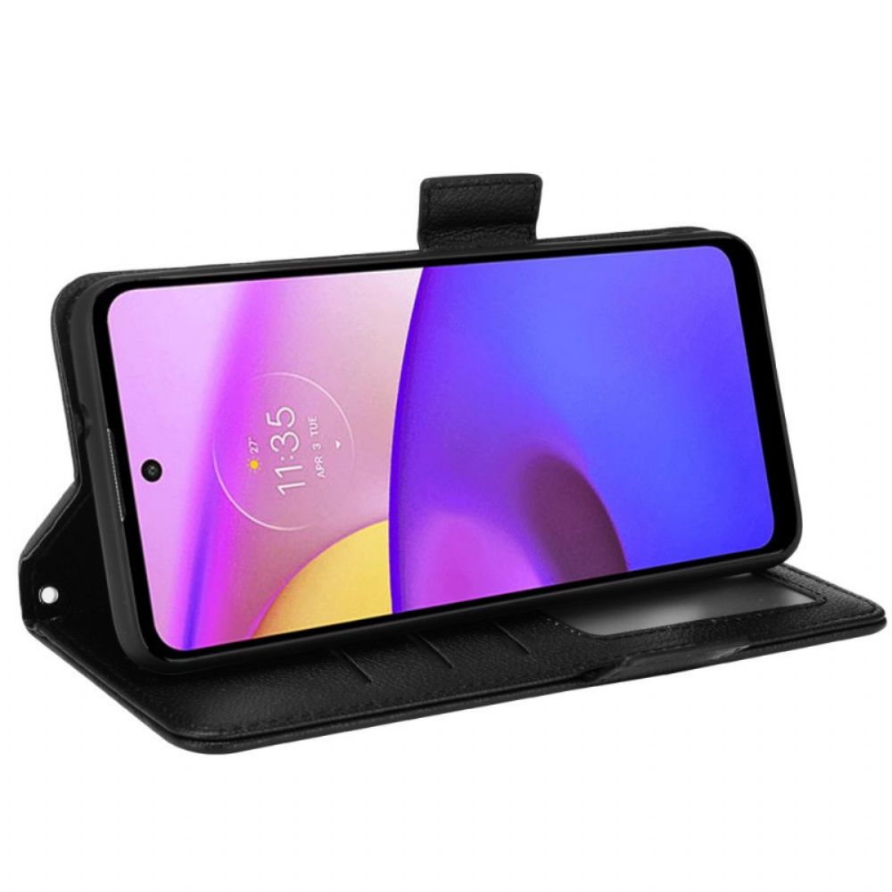 Flip Case Für Moto E40 / E30 / E20 Flip Case Doppelte Neue Farbklappe