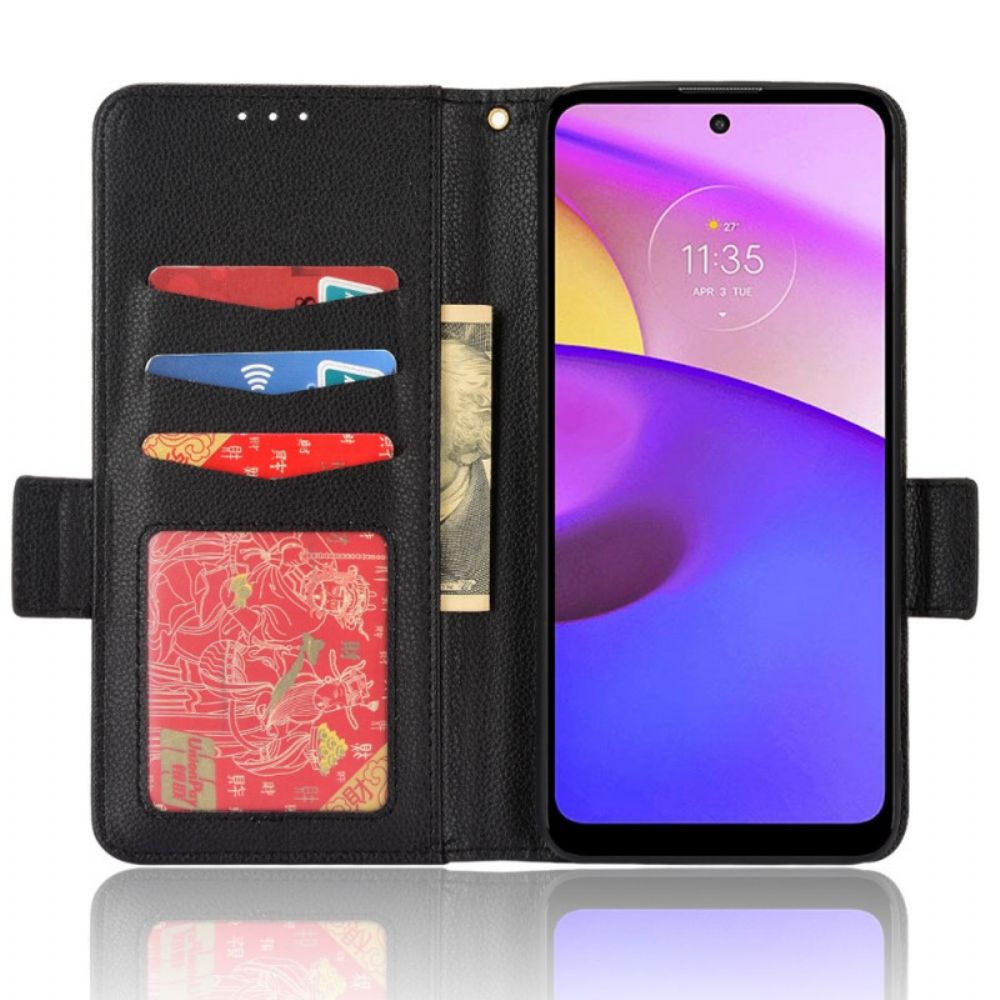 Flip Case Für Moto E40 / E30 / E20 Flip Case Doppelte Neue Farbklappe