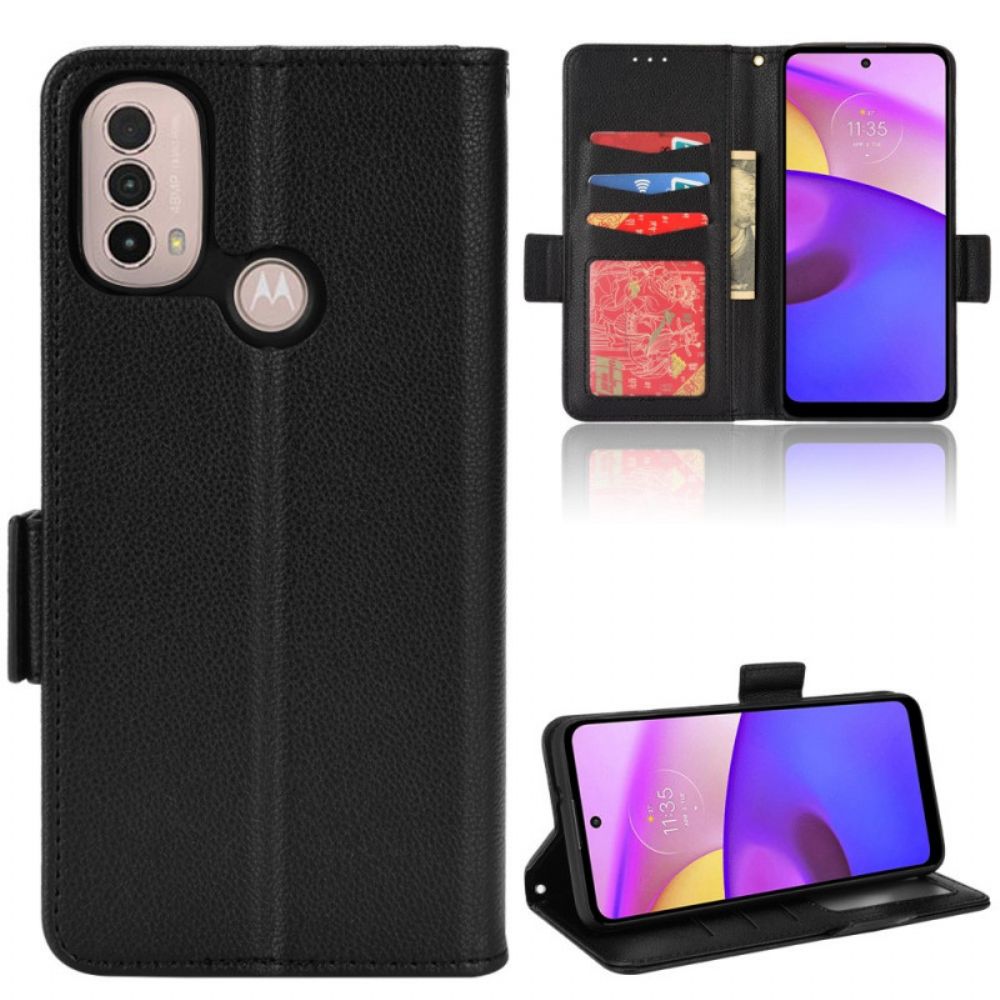 Flip Case Für Moto E40 / E30 / E20 Flip Case Doppelte Neue Farbklappe